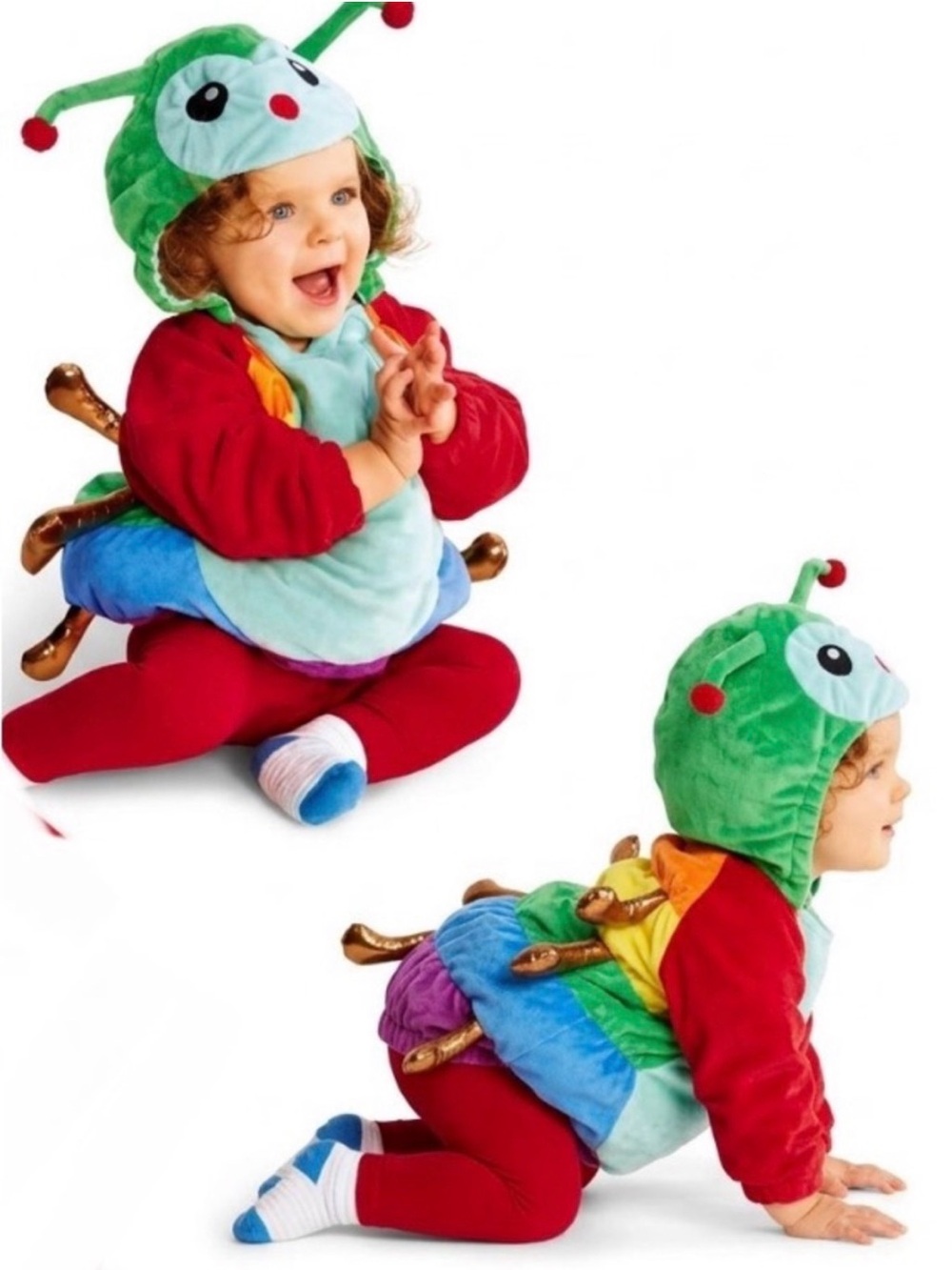 Infant + Toddler Caterpillar Halloween Costume Pullover Top - Hyde + EEK! 12-18m